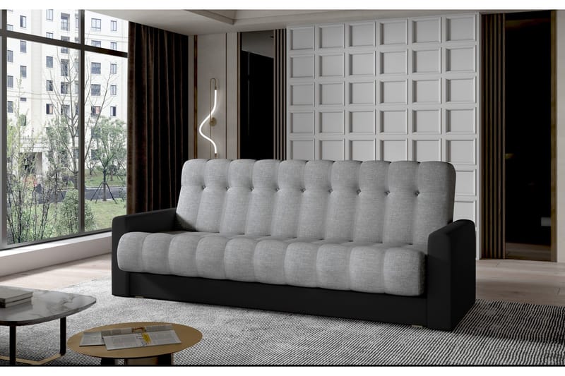 Masin 3-sits Bäddsoffa, Grå