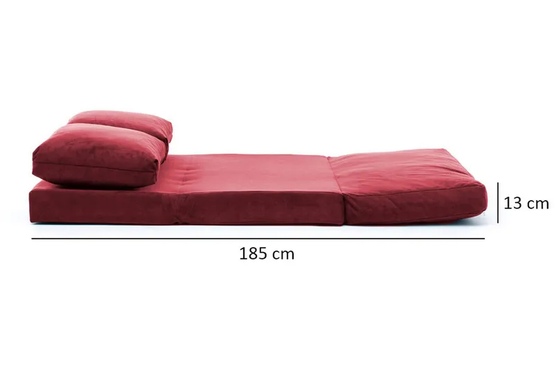Maydena Bäddsoffa 2-sits 120x185 - Maroon - Möbler - Vardagsrum - Bäddsoffor