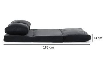 Maydena Bäddsoffa 2-sits 120x185 - Svart - Möbler - Vardagsrum - Bäddsoffor