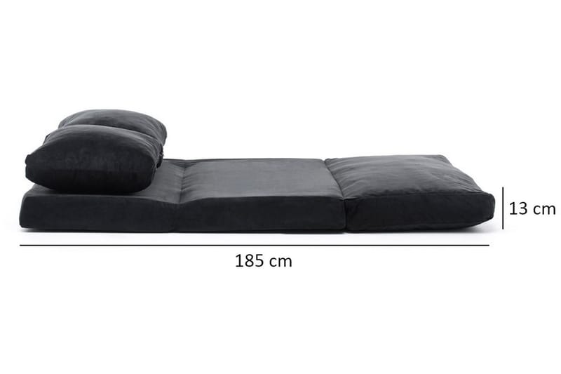 Maydena Bäddsoffa 2-sits 120x185 - Svart - Möbler - Vardagsrum - Bäddsoffor