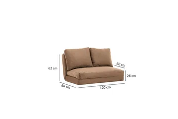 Maydena Bäddsoffa 2-sits - Ljusbrun - Möbler - Vardagsrum - Bäddsoffor