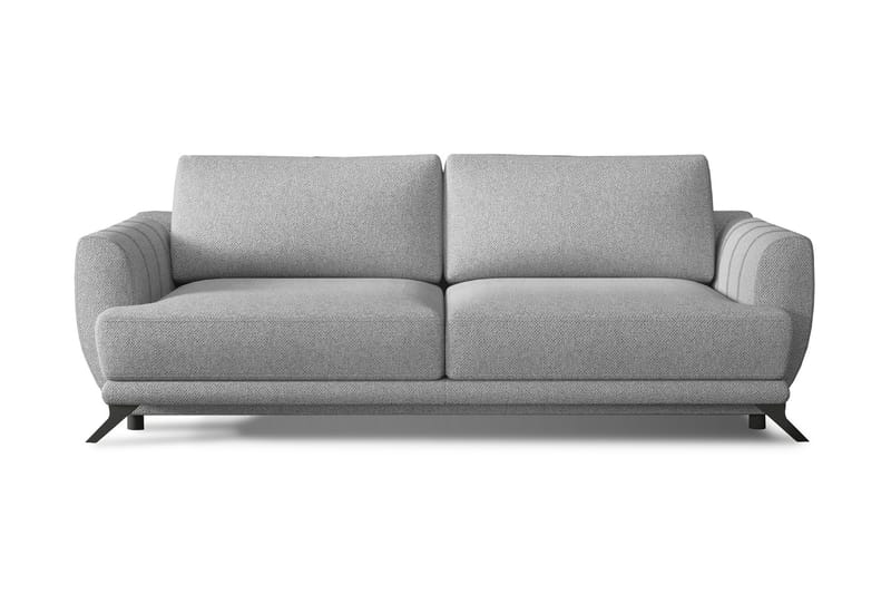 MEGEVE 3-sits Bäddsoffa Ljusgrå - Möbler - Vardagsrum - Bäddsoffor
