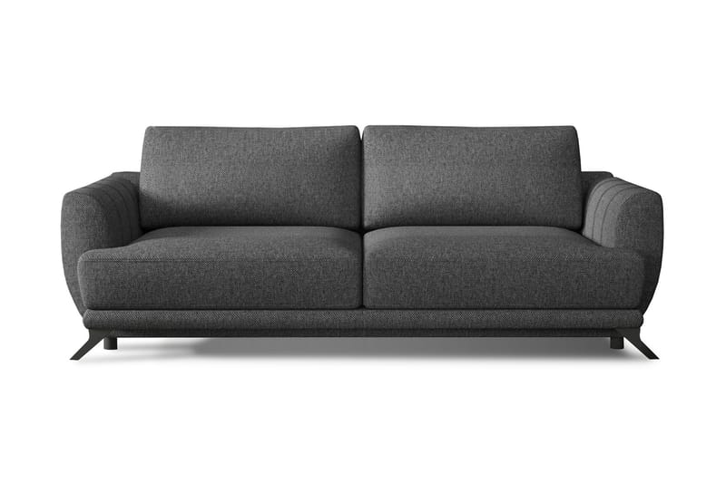 MEGEVE 3-sits Bäddsoffa Mörkgrå - Möbler - Vardagsrum - Bäddsoffor