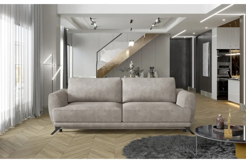 Megis 3-sits Bäddsoffa - Beige - Möbler - Vardagsrum - Bäddsoffor
