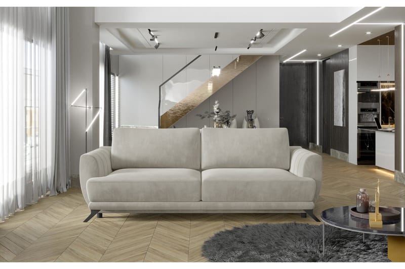 Megis 3-sits Bäddsoffa - Beige - Möbler - Vardagsrum - Bäddsoffor