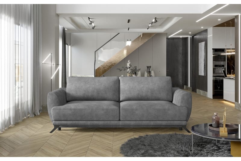 Megis 3-sits Bäddsoffa - Grå - Möbler - Vardagsrum - Bäddsoffor