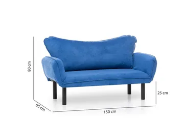 Mezonzo 2-sits Bäddsoffa - Blå - Möbler - Vardagsrum - Bäddsoffor