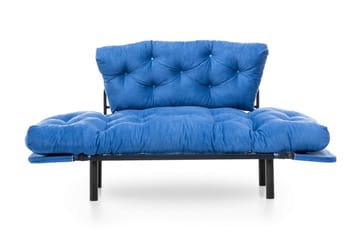 Mezonzo 2-sits Rektangulär Längsbäddad Fällbar Bäddsoffa 70x190 cm i Tyg - Blå - Möbler - Vardagsrum - Bäddsoffor
