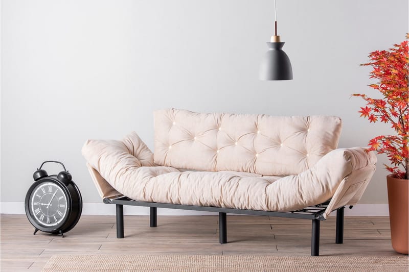 Mezonzo 3-sits Bäddsoffa - Beige - Möbler - Vardagsrum - Bäddsoffor