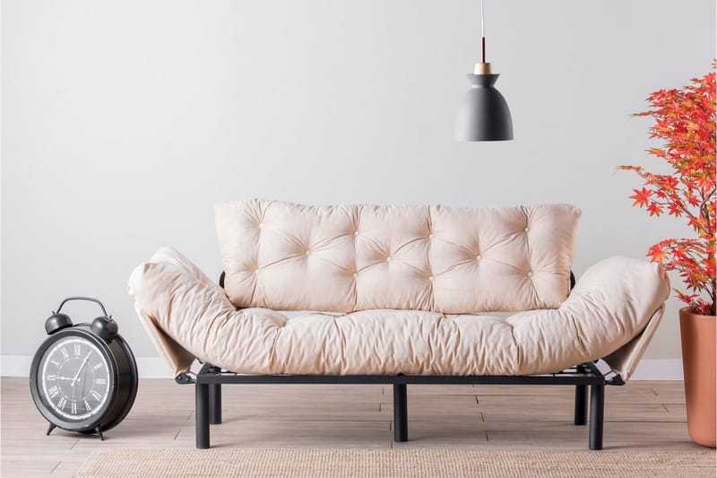 Mezonzo 3-sits Bäddsoffa - Beige - Möbler - Vardagsrum - Bäddsoffor