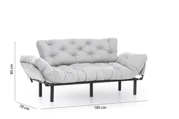 Mezonzo 3-sits Bäddsoffa - Grå - Möbler - Vardagsrum - Bäddsoffor