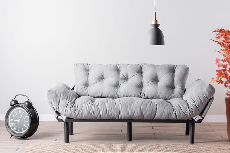 Mezonzo 3-sits Bäddsoffa - Grå - Möbler - Vardagsrum - Bäddsoffor