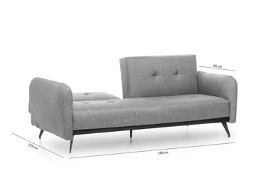 Mezonzo 3-sits Bäddsoffa - Grå - Möbler - Vardagsrum - Bäddsoffor