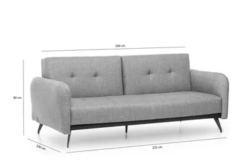 Mezonzo 3-sits Bäddsoffa - Grå - Möbler - Vardagsrum - Bäddsoffor