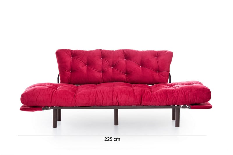Mezonzo 3-sits Bäddsoffa - Röd - Möbler - Vardagsrum - Bäddsoffor