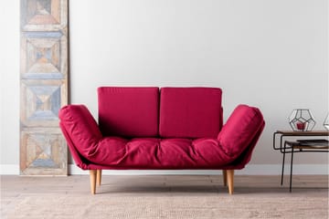 Mezonzo 3-sits Bäddsoffa - Röd - Möbler - Vardagsrum - Bäddsoffor