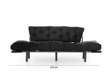 Mezonzo 3-sits Bäddsoffa - Svart - Möbler - Vardagsrum - Bäddsoffor