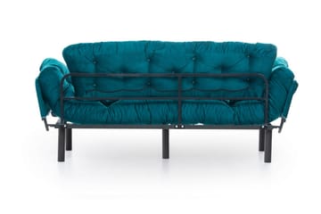 Mezonzo 3-sits Längsbäddad Bäddsoffa Fällbar 70x225 cm i Tyg - Grön - Möbler - Vardagsrum - Bäddsoffor