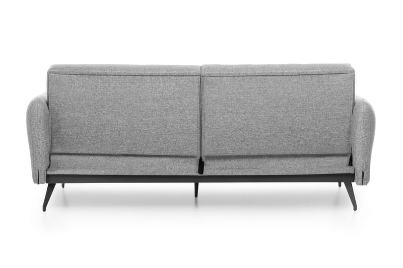 Mezonzo 3-sits Rektangulär Längsbäddad Bäddsoffa 125x190 cm i Tyg - Grå - Möbler - Vardagsrum - Bäddsoffor
