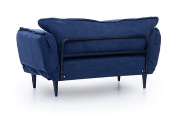 Mezonzo 3-sits Rektangulär Längsbäddad Bäddsoffa 50x190 cm i Tyg - Blå - Möbler - Vardagsrum - Bäddsoffor