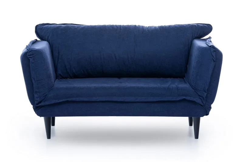 Mezonzo 3-sits Rektangulär Längsbäddad Bäddsoffa 50x190 cm i Tyg, Blå