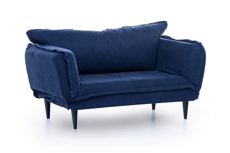 Mezonzo 3-sits Rektangulär Längsbäddad Bäddsoffa 50x190 cm i Tyg - Blå - Möbler - Vardagsrum - Bäddsoffor