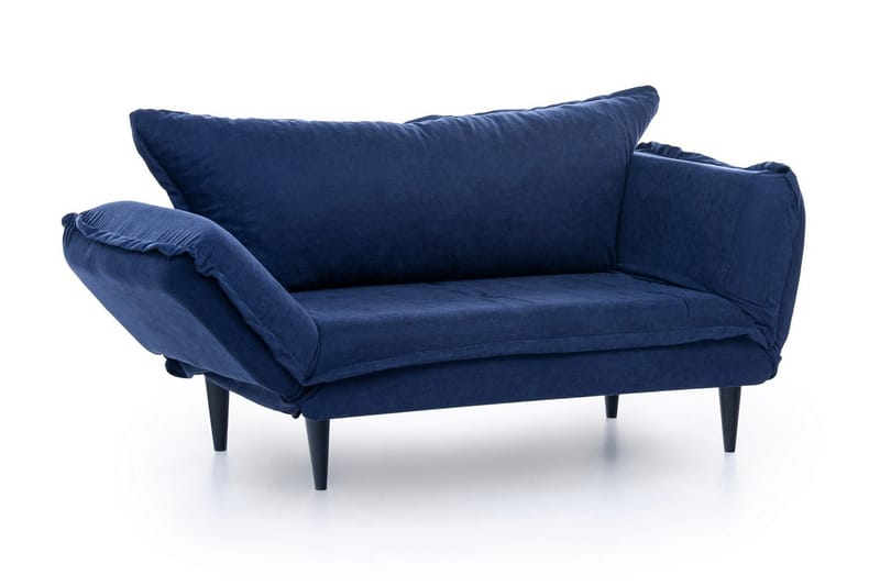 Mezonzo 3-sits Rektangulär Längsbäddad Bäddsoffa 50x190 cm i Tyg - Blå - Möbler - Vardagsrum - Bäddsoffor