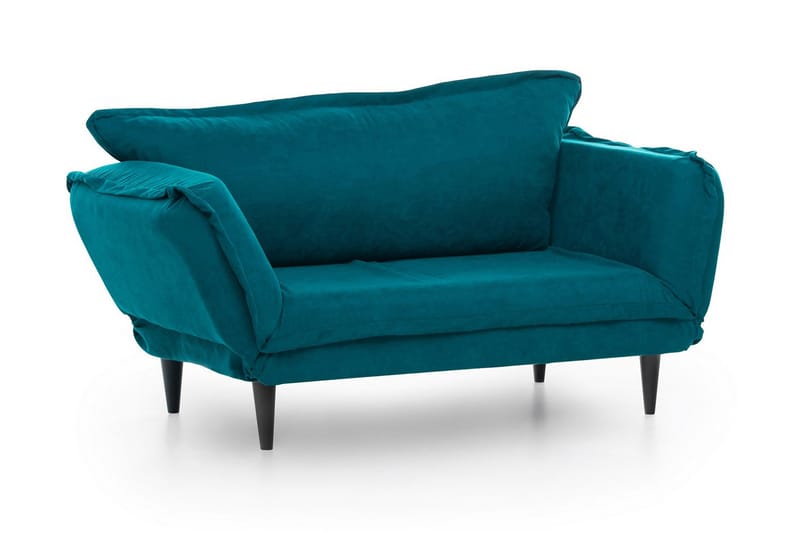 Mezonzo 3-sits Rektangulär Längsbäddad Bäddsoffa 50x190 cm i Tyg - Grön - Möbler - Vardagsrum - Bäddsoffor