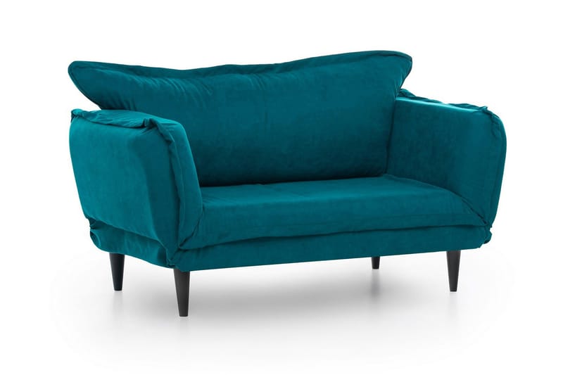 Mezonzo 3-sits Rektangulär Längsbäddad Bäddsoffa 50x190 cm i Tyg - Grön - Möbler - Vardagsrum - Bäddsoffor