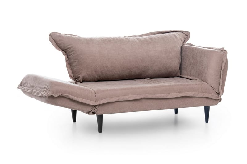 Mezonzo 3-sits Rektangulär Längsbäddad Bäddsoffa 50x190 cm i Tyg - Taupe - Möbler - Vardagsrum - Bäddsoffor