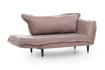 Mezonzo 3-sits Rektangulär Längsbäddad Bäddsoffa 50x190 cm i Tyg - Taupe - Möbler - Vardagsrum - Bäddsoffor