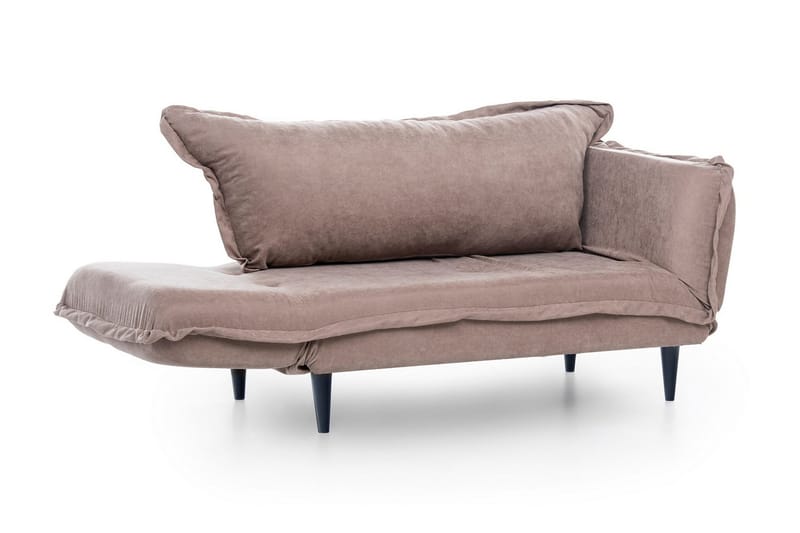 Mezonzo 3-sits Rektangulär Längsbäddad Bäddsoffa 50x190 cm i Tyg - Taupe - Möbler - Vardagsrum - Bäddsoffor