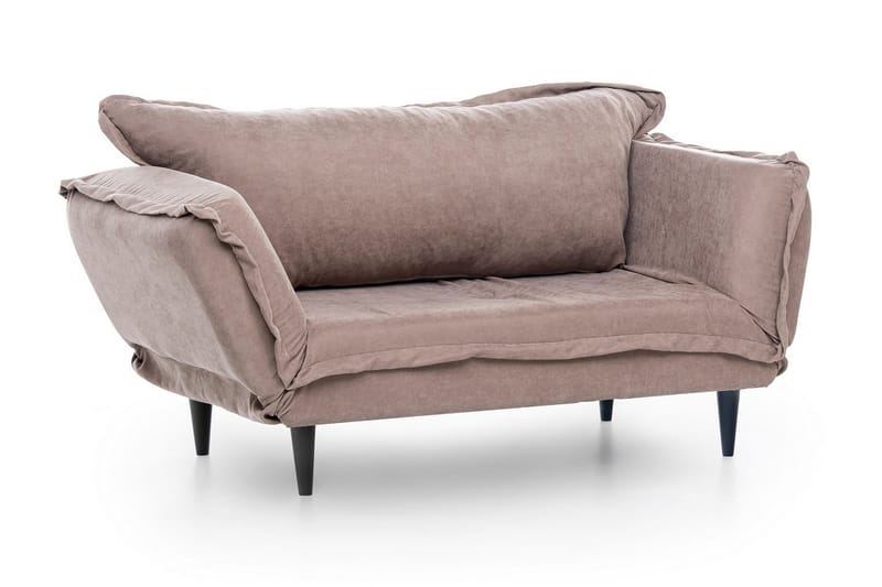 Mezonzo 3-sits Rektangulär Längsbäddad Bäddsoffa 50x190 cm i Tyg - Taupe - Möbler - Vardagsrum - Bäddsoffor
