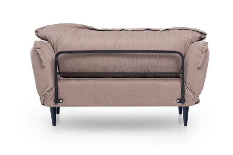 Mezonzo 3-sits Rektangulär Längsbäddad Bäddsoffa 50x190 cm i Tyg - Taupe - Möbler - Vardagsrum - Bäddsoffor