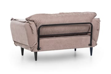 Mezonzo 3-sits Rektangulär Längsbäddad Bäddsoffa 50x190 cm i Tyg - Taupe - Möbler - Vardagsrum - Bäddsoffor