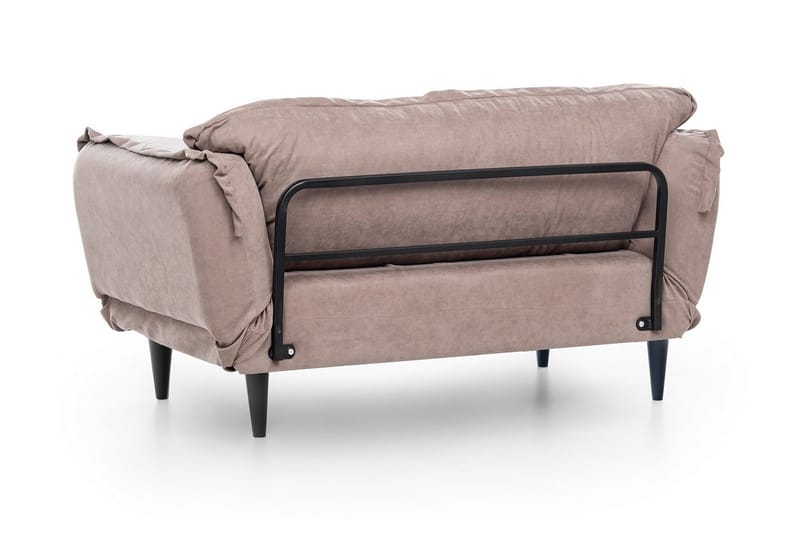 Mezonzo 3-sits Rektangulär Längsbäddad Bäddsoffa 50x190 cm i Tyg - Taupe - Möbler - Vardagsrum - Bäddsoffor