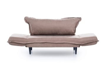Mezonzo 3-sits Rektangulär Längsbäddad Bäddsoffa 50x190 cm i Tyg - Taupe - Möbler - Vardagsrum - Bäddsoffor