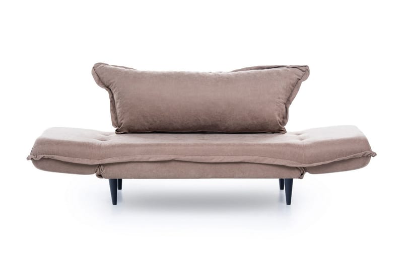 Mezonzo 3-sits Rektangulär Längsbäddad Bäddsoffa 50x190 cm i Tyg - Taupe - Möbler - Vardagsrum - Bäddsoffor