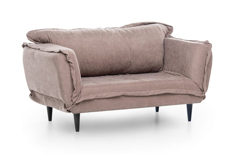 Mezonzo 3-sits Rektangulär Längsbäddad Bäddsoffa 50x190 cm i Tyg - Taupe - Möbler - Vardagsrum - Bäddsoffor