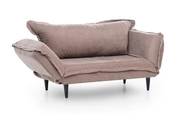 Mezonzo 3-sits Rektangulär Längsbäddad Bäddsoffa 50x190 cm i Tyg - Taupe - Möbler - Vardagsrum - Bäddsoffor
