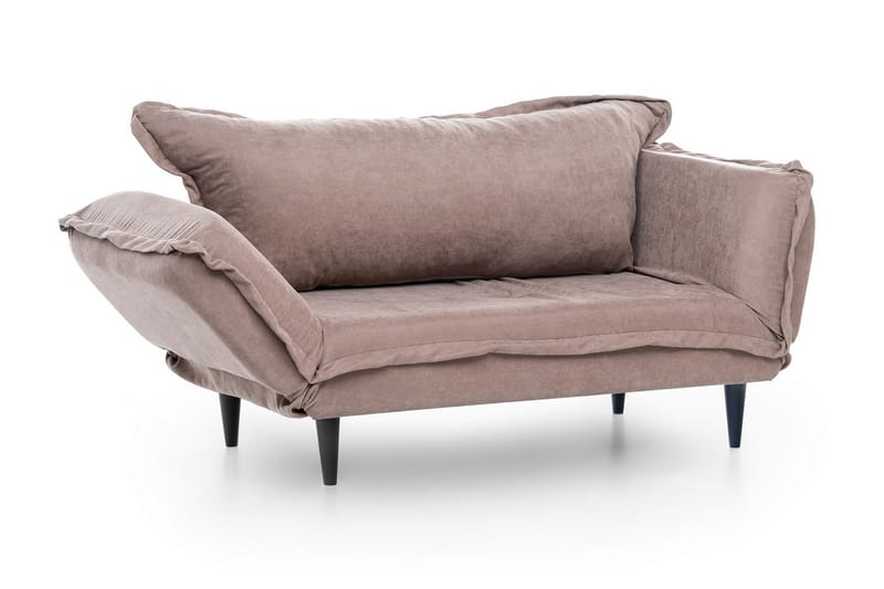 Mezonzo 3-sits Rektangulär Längsbäddad Bäddsoffa 50x190 cm i Tyg - Taupe - Möbler - Vardagsrum - Bäddsoffor