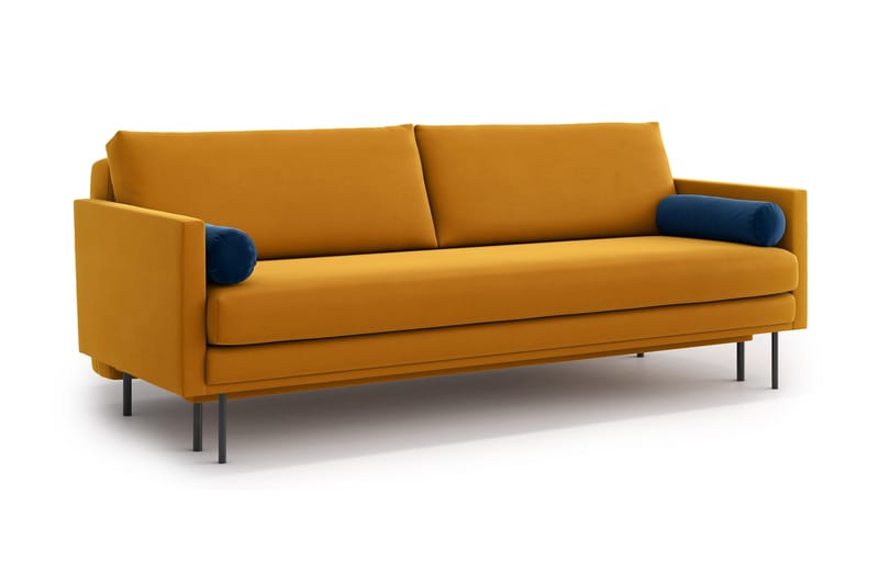 MICHELE 3-sits Bäddsoffa Gul - Möbler - Vardagsrum - Bäddsoffor