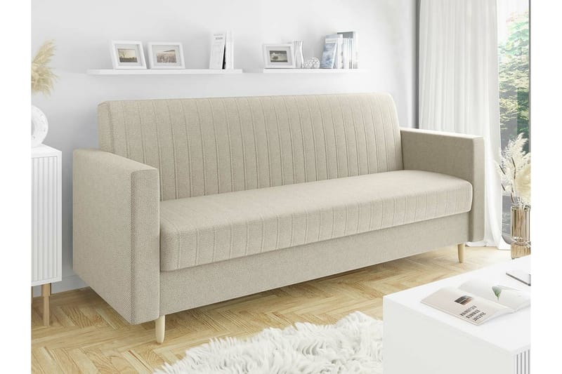 Midfeld 3-sits Bäddsoffa Beige - Bäddsoffor - 3-sits bäddsoffa