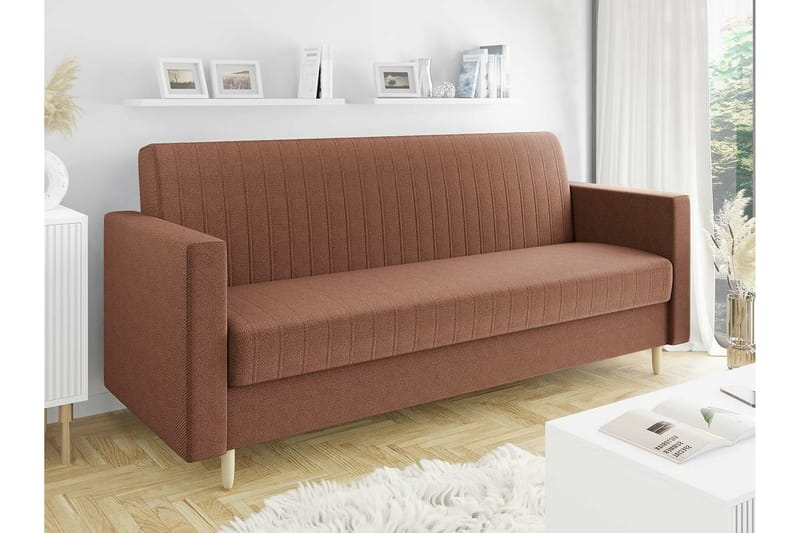 Midfeld 3-sits Bäddsoffa Brun - Möbler - Vardagsrum - Bäddsoffor