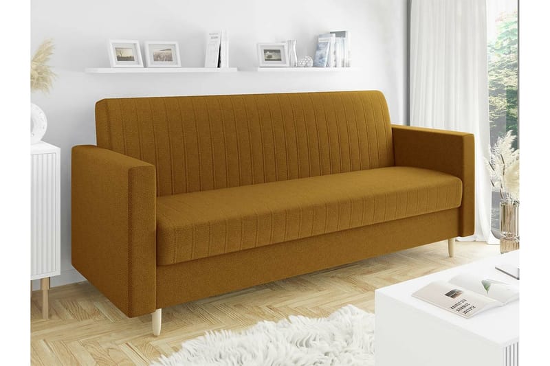 Midfeld 3-sits Bäddsoffa Gul - Möbler - Vardagsrum - Bäddsoffor