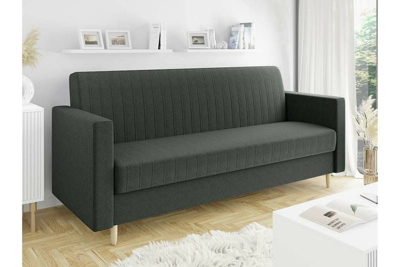 Midfeld 3-sits Bäddsoffa Mörkgrå - Möbler - Vardagsrum - Bäddsoffor