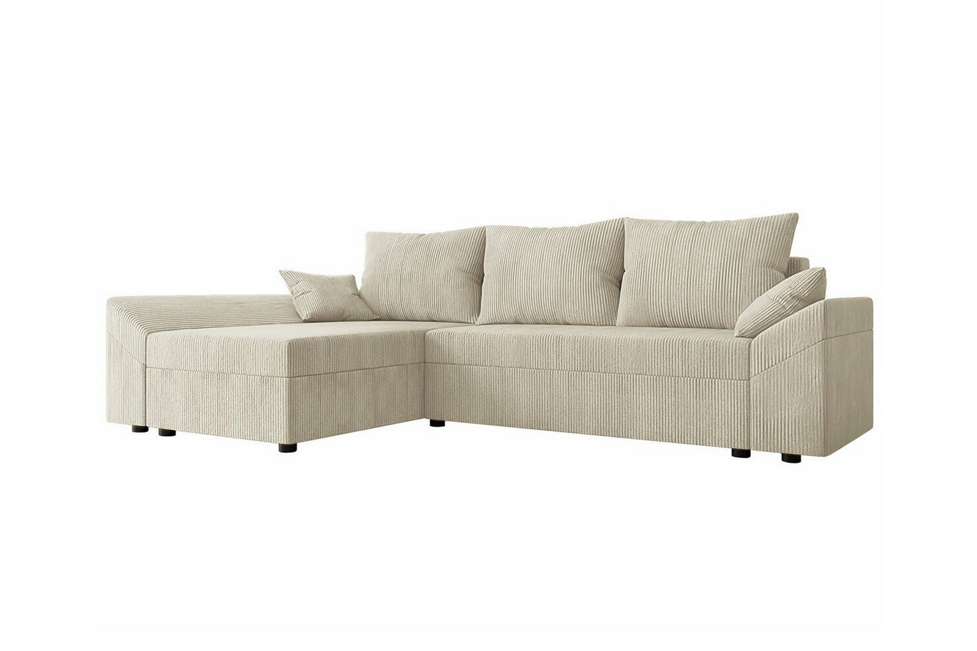 Midfeld 3-sits H&ouml;rnb&auml;ddsoffa Beige -