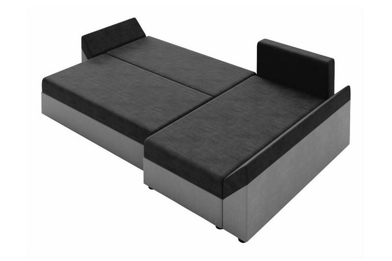 Midfeld 3-sits Hörnbäddsoffa Black - Möbler - Vardagsrum - Bäddsoffor - Hörnbäddsoffa