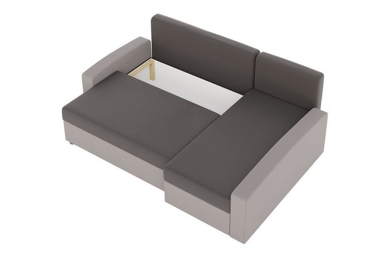 Midfeld 3-sits Hörnbäddsoffa Röd/Svart - Möbler - Vardagsrum - Bäddsoffor