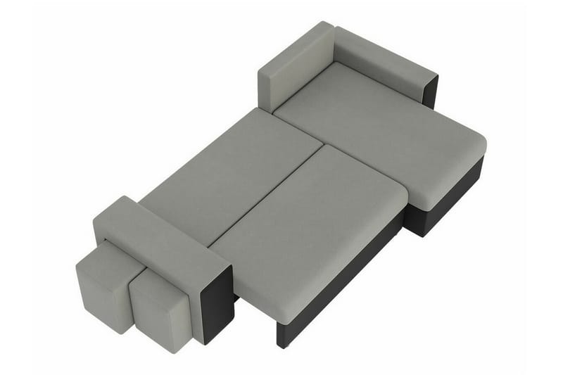 Midfeld 3-sits Hörnbäddsoffa Svart - Möbler - Vardagsrum - Bäddsoffor